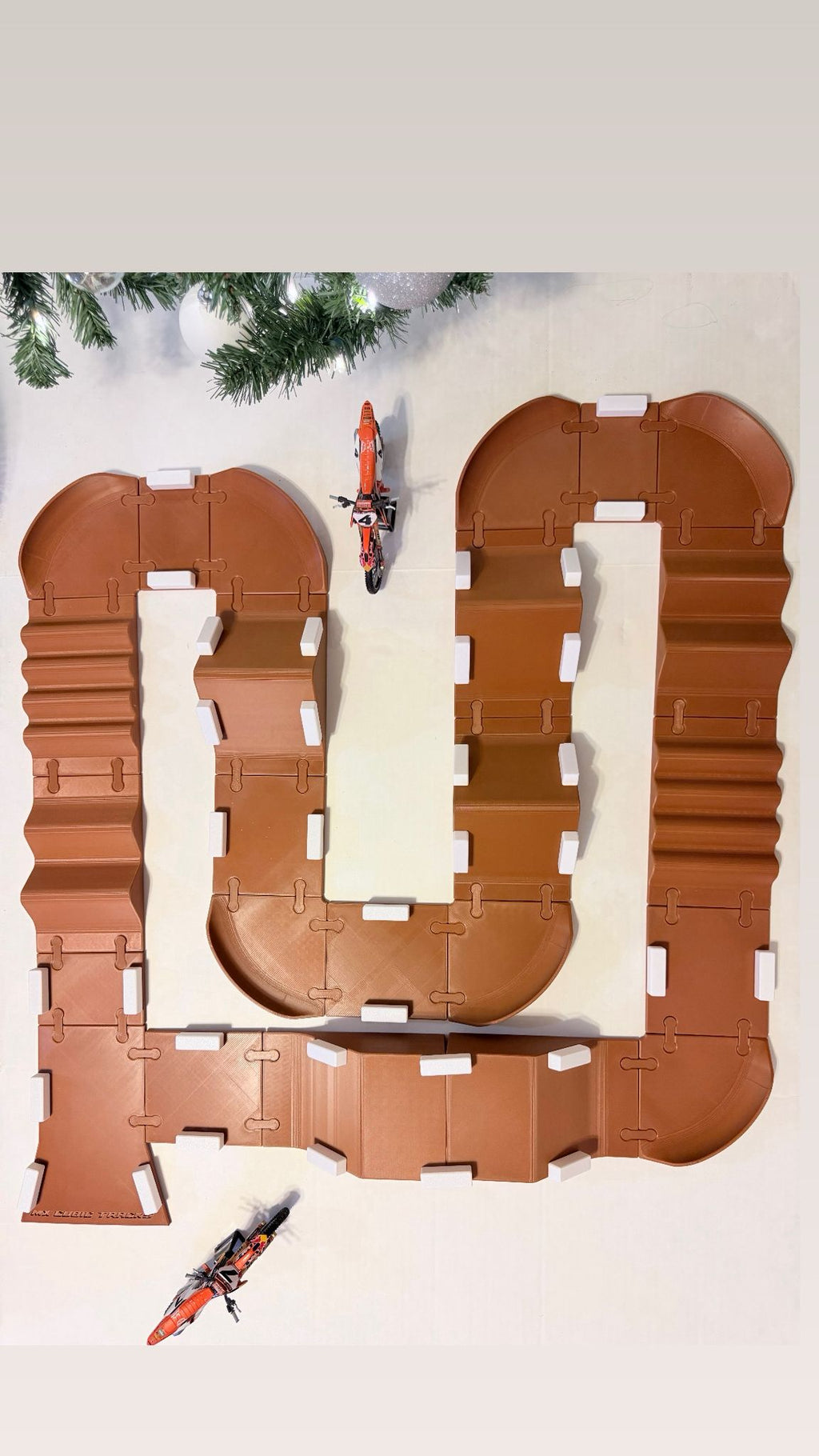 MXCubic Tracks – Modular 3D Printed Motocross Track Set for Kids | Customizable Supercross Layout